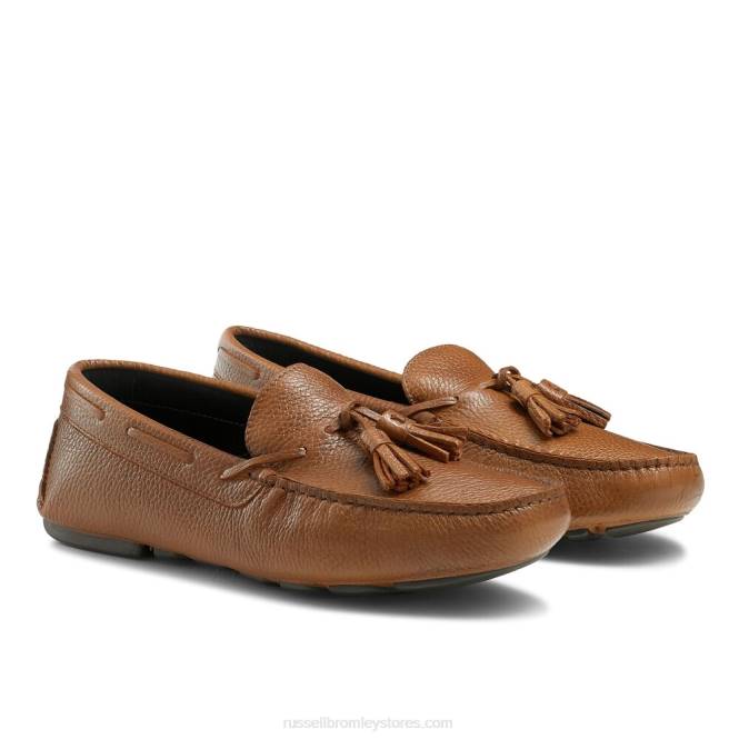 גברים נהג ציצית מונזה חום 0X82493 Russell And Bromley