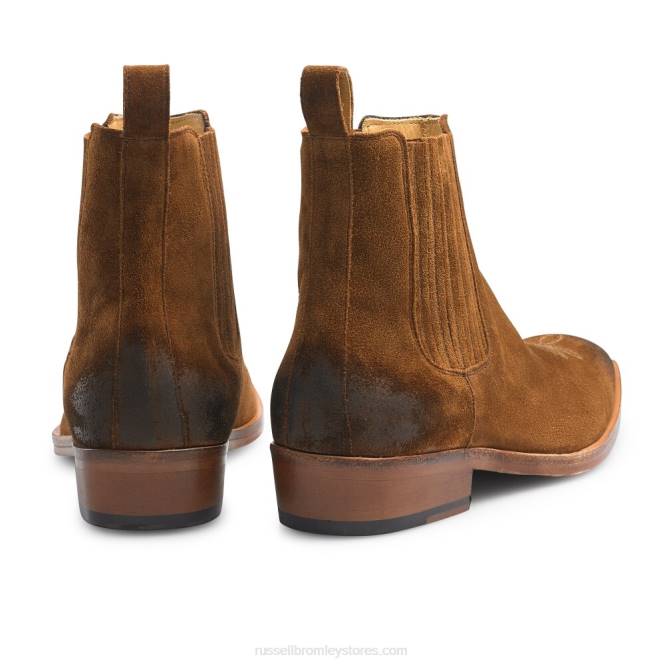 גברים מגף אריזונה ווסטרן חום 0X82608 Russell And Bromley