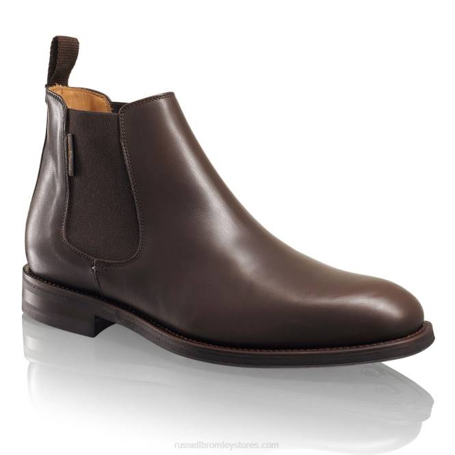 גברים מגף ברלינגטון צ'לסי חום 0X82610 Russell And Bromley