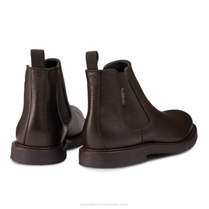 גברים דאבלין קרפ סול צ'לסי חום 0X82617 Russell And Bromley