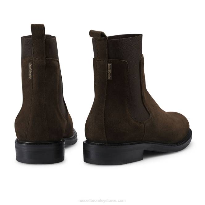 גברים מגף גדוד צ'לסי חום 0X82621 Russell And Bromley