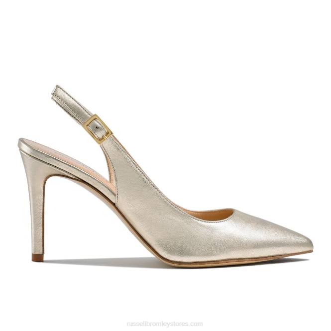 נשים 85 sling 85mm slingback מַתַכתִי 0X82157 Russell And Bromley