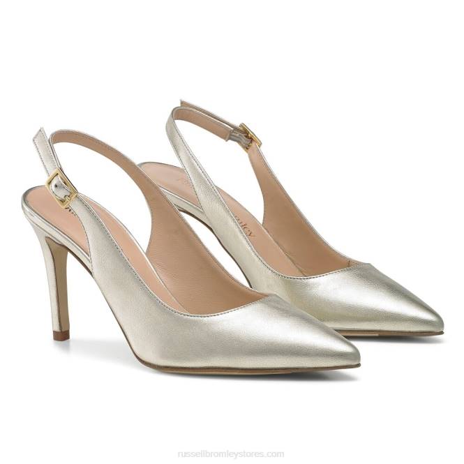 נשים 85 sling 85mm slingback מַתַכתִי 0X82157 Russell And Bromley