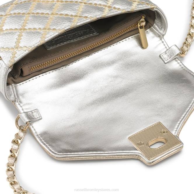 boulevard2 mini crossbody מַתַכתִי 0X82682 Russell And Bromley