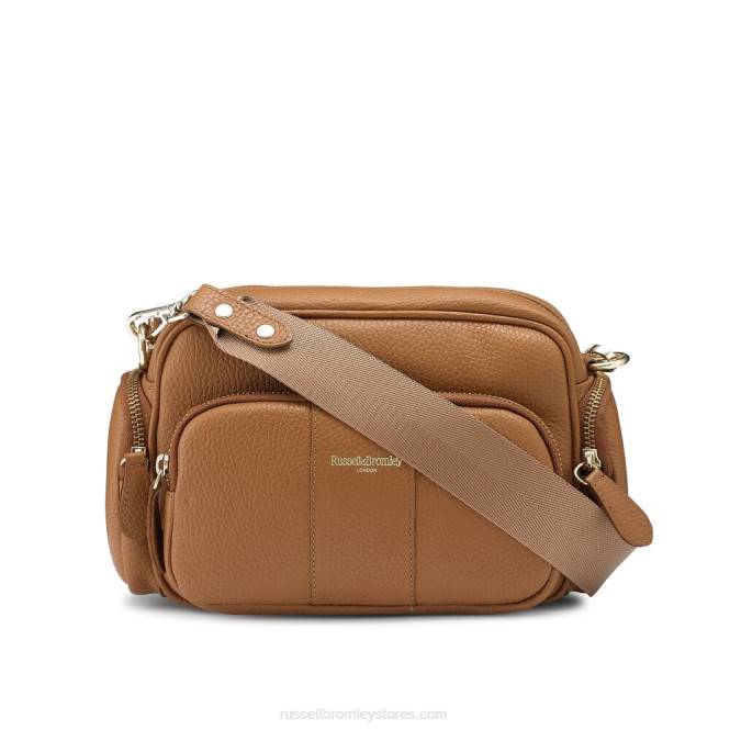 תמונת מצב מרובת כיסים crossbody חום 0X82716 Russell And Bromley