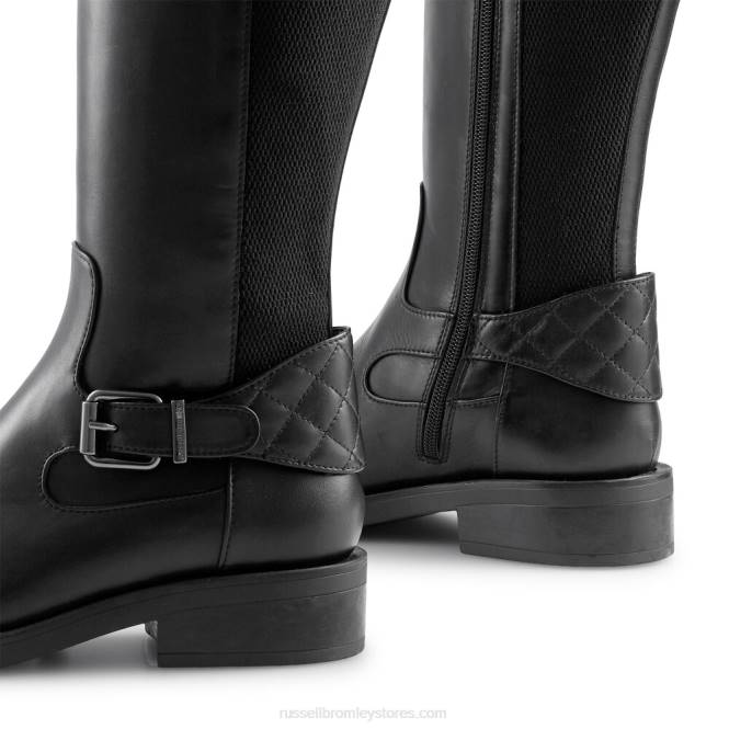 נשים מגף רכיבה dryleks frontfront שָׁחוֹר 0X82349 Russell And Bromley