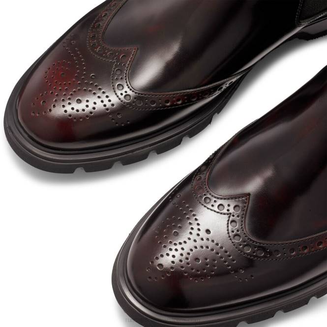 גברים מגף צ'לסי בפרטי farringdon brogue אָדוֹם 0X82606 Russell And Bromley