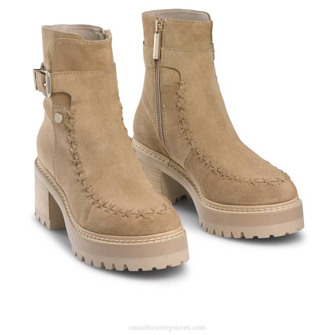 נשים hipstitch dryleks: עקב מוערם בשוט בז' 0X82295 Russell And Bromley