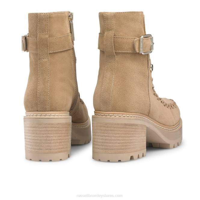 נשים hipstitch dryleks: עקב מוערם בשוט בז' 0X82295 Russell And Bromley