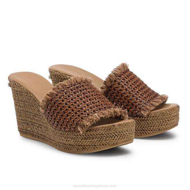 נשים פרד טריז libertine weave חום 0X82165 Russell And Bromley