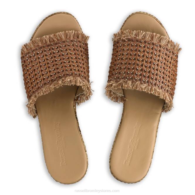 נשים פרד טריז libertine weave חום 0X82165 Russell And Bromley