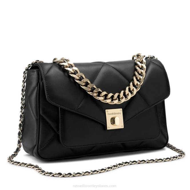 quiltpuff מרופד רך crossbody שָׁחוֹר 0X82714 Russell And Bromley