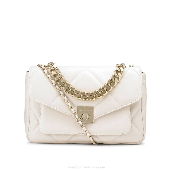 quiltpuff מרופד רך crossbody לבן 0X82715 Russell And Bromley