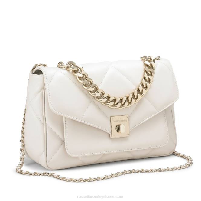 quiltpuff מרופד רך crossbody לבן 0X82715 Russell And Bromley