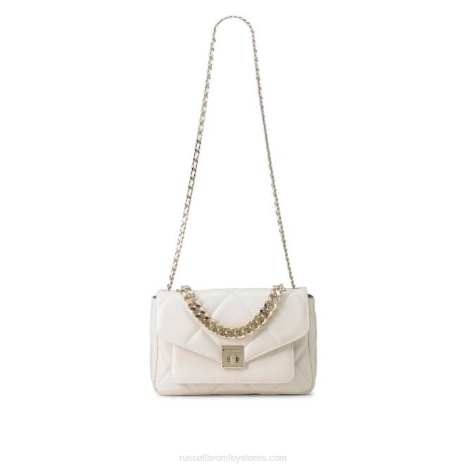 quiltpuff מרופד רך crossbody לבן 0X82715 Russell And Bromley