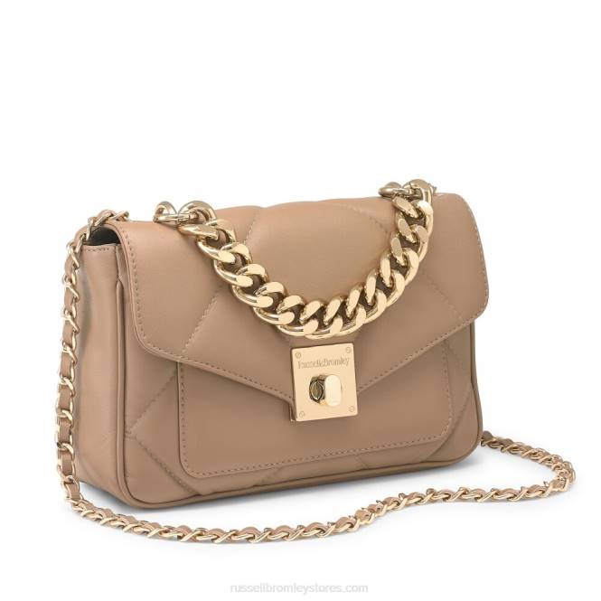 quiltpuff midi mini crossbody בז' 0X82674 Russell And Bromley