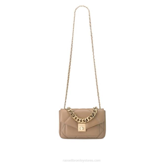 quiltpuff midi mini crossbody בז' 0X82674 Russell And Bromley