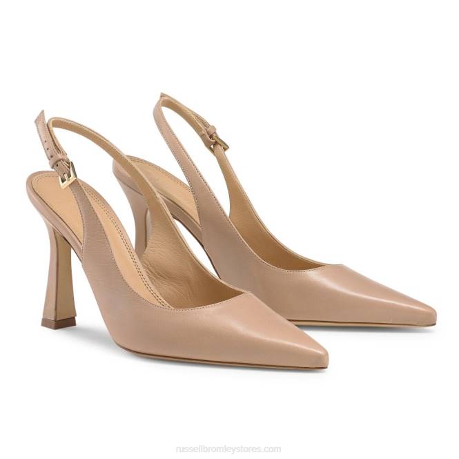 נשים משאבת נקודת slingback נקודתית ניטראלי 0X82122 Russell And Bromley