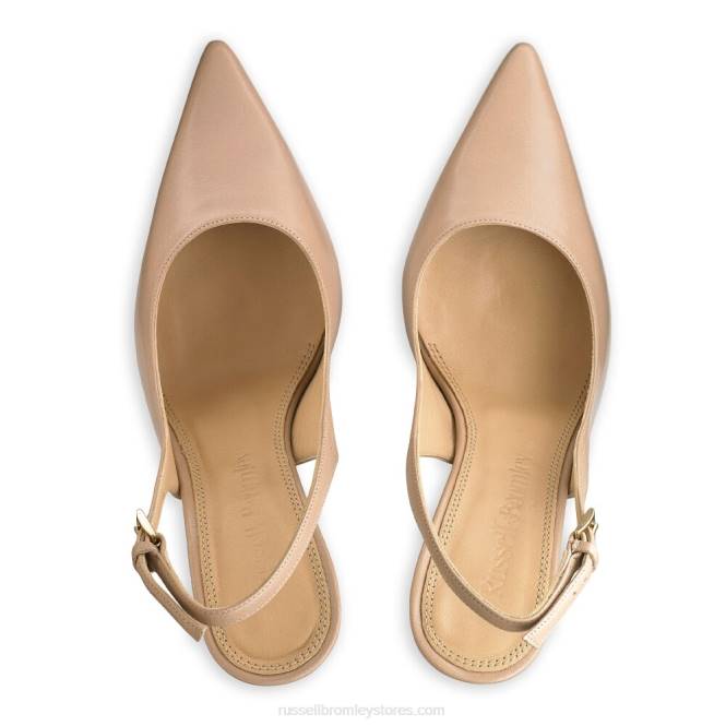 נשים משאבת נקודת slingback נקודתית ניטראלי 0X82122 Russell And Bromley