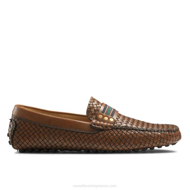 גברים מנהל התקן spyder w חום 0X82481 Russell And Bromley